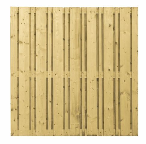 Ruwe slaap affix Wedstrijd Carpgarant - Schutting 180x180cm recht brede en smalle plank - 123  Sierbestrating